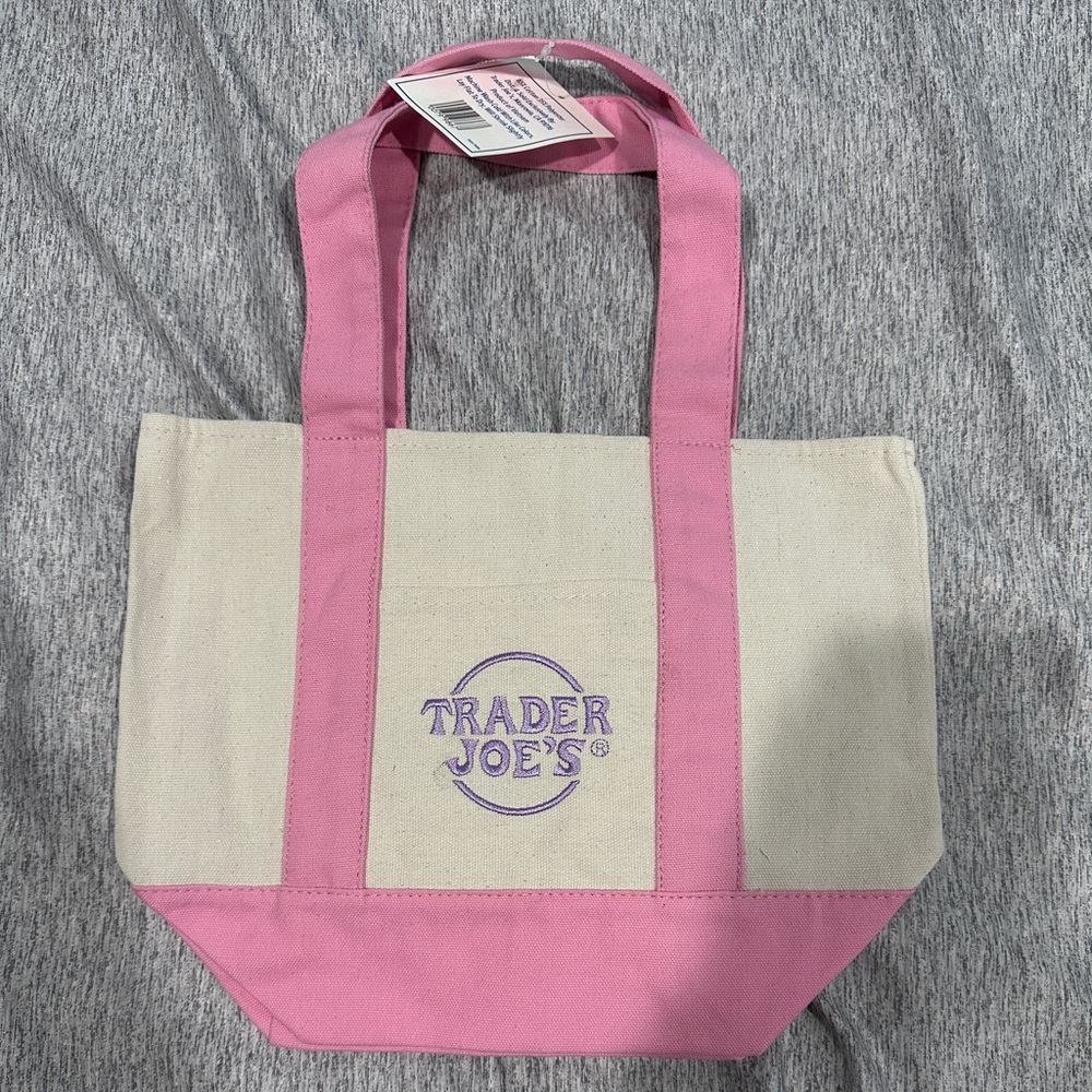 Trader Joe’s mini Tote Bag Mini Pink SHIPPING NOW